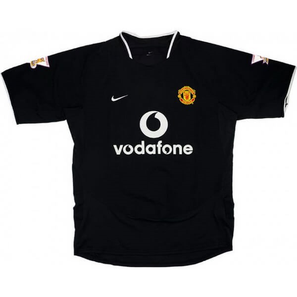 Tailandia Camiseta Manchester United 2ª Kit Retro 2003 2005 Negro